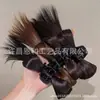 Peluca Gallinero Cabeza de Bola Estilo Perezoso Artificial Pluma de Pollo Volante Círculo para el Cabello Pinza Bolsa para el Cabello Accesorios para el Cabello Peluca de Fibra Química