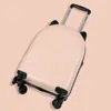 Maleta Infantil Estampada de Moda para Niños y Niñas, Diseño de Dibujos Animados, Equipaje de Mano de 18 Pulgadas con Ruedas Universales, Maleta con Candado de Contraseña para Viajes, Maleta de Trolley