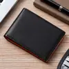 Cartera Transfronteriza para Hombre Ultra Delgada, Clip Sencillo para Dinero, Portabilletes Casual Rfid para Dólares, Portatarjetas de Cuero de Microfibra, Amazon