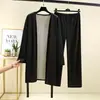 Otoño e Invierno Terciopelo Doble Cara Cuello en V Encaje Bata Larga Lijada Engrosada Cálida Cárdigan Holgado Sencillo Talla Grande Bata de Baño