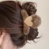 Pinza de pelo de felpa para otoño e invierno para mujer, modelo nuevo de alta gama 2026, pinza de pelo de tamaño mediano para cabello fino, pinza de tiburón para la parte trasera de la cabeza, accesorio para el cabello