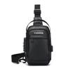 Bolsa de peito masculina para comércio exterior transfronteiriço, leve, interface USB, trava de senha, antifurto, atacado, bolsa tiracolo mensageiro