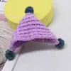 Mini Accesorios de Gorro Tejido Hecho a Mano, Accesorios de Gorro de Dibujos Animados para la Cabeza, Accesorios de Lana, Estilo Lindo