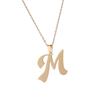 Personalidad Transfronteriza Europea y Americana Cuerpo de Paja Acero Inoxidable Colgante de 26 Letras Inglesas Collar de Acero de Titanio Joyería con Sentido del Diseño Nicho Femenino