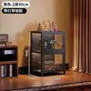 Vitrina para el Hogar para Figuras, Gabinete de Almacenamiento de Piso de Acrílico para Modelos de Juguete Lego con Luces y Cerradura, Vitrina Transparente