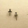 Tachinhas de Alumínio com Gancho Duplo, Tachinhas Planas em Caixa, Dourado, Preto, Bronze Antigo, Ganchos para Painel de Cortiça, Clipes