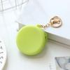 Mini Porta-Moedas Redondo de Silicone Bolsa Pequena para Moedas de Estudante Pode Ser Pendurado como Porta-Chaves, Bolsa para Cabo de Dados de Fone de Ouvido, Cor Macaron