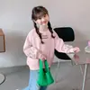 Sudadera Nacional Negra Ni Mimu para Niñas, Nueva Tendencia Otoño 2026 Ropa Infantil, Top Nuevo Estilo Chino Otoño para Niñas Pequeñas