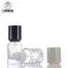 Nuevo en Stock Botella Redonda Recta de Vidrio Transparente de 30 ml para Base de Maquillaje Líquido, Bomba de Loción, Botella para Crema Protectora/Base, Material de Empaque para Sub-empaque