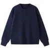 Suéter de Malha Trançada com Gola Henley Estilo Old Money para Homens, Caimento Relaxado, Manga Longa, Outono/Inverno, Peso Pesado, Espessado, Jaqueta Suéter Quente