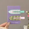 Pinza para el pelo de lunares de dopamina para mujer, Pinza lateral dulce y versátil, Pinza Bb linda, Pinzas de colores para flequillo y cabello, Pasador de moda