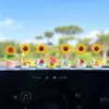 Decoración de Coche para el Año Nuevo del Caballo 2026: Caballito que Atrae Riqueza Giratorio Girasol Adorno para Tablero de Coche