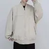 Chaqueta casual con capucha de gamuza, novedad primavera 2024, para hombre joven, versátil, holgada, chaqueta