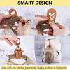 Clip para sombrero de viaje cuero simple clip para gorra de béisbol de golf sombrero de verano con toalla almacenamiento de guantes clip de cuero hebilla