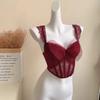 Ropa interior de encaje con lazo Pure Desire para mujer, sujetador push-up de pecho pequeño y espina de pescado sexy, traje de sujetador.