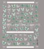 Pegatinas Calcomanías para Uñas Portátiles Panda Mariquita de Siete Estrellas Tortuguita Colección Linda Cuadrícula Completa Linda Pegatinas para Uñas DIY