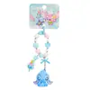 Baimao Serie de Puntadas Genuinas Llavero Lindo con Cuentas, Adorable y Exquisito Colgante de Muñeca Ángel Pareja para Mochila
