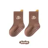 Calcetines de Piso para Bebé Estilo Primavera/Otoño Puntos de Gel Antideslizantes Caminar en Interiores Aprendizaje Recién Nacido Dibujos Animados Bebé Pequeño Niños Niñas Calcetines