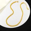 Fábrica de Joias Yunyao Estilo Europeu e Americano Moda Minimalista Aço Titânio Espiga de Trigo Nova Tendência Versátil Dourado Aço Inoxidável Colar