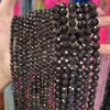 Vino Natural Granate Rojo Cuentas Facetadas Semiacabadas Mineral Crudo Cuentas Sueltas Facetadas Pulsera DIY Collar Clavícula Mayoreo