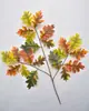 Hojas de árbol artificiales: hojas de arce rojo, hojas de arce japonés, hojas de ginkgo, hojas de plátano de sombra, hojas de sicómoro, hojas de arce de cinco puntas, ramas de aliso, hojas de plástico artificial
