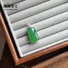 Estilo chino tradicional, alta calidad, verde imperial, colgante de ágata verde natural de alta transparencia, diseño unisex, accesorio versátil