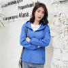 Chaqueta corta de mujer de comercio exterior transfronterizo, primavera y otoño, combina con todo, estilo coreano, corte entallado, recta, con capucha, informal, sencilla.