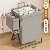 Cesta de ropa sucia con tapa, cesta de almacenamiento de ropa sucia plegable, cesta de lavandería para baño, cesta de almacenamiento de ropa de gran capacidad para baño