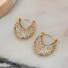 Estilo Ins Dazan Moda Europea y Americana Bolsos Súper Brillantes Pendientes Transfronterizos de Moda Nicho Oval Zirconio Cruzados Pendientes para Colgar
