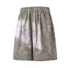 Nasa sobre Pantalones Cortos Jacquard de Seda de Hielo para Hombre Verano 2026 Nuevos Sueltos Casuales de Longitud Media Pantalones Frescos de Cinco Puntos