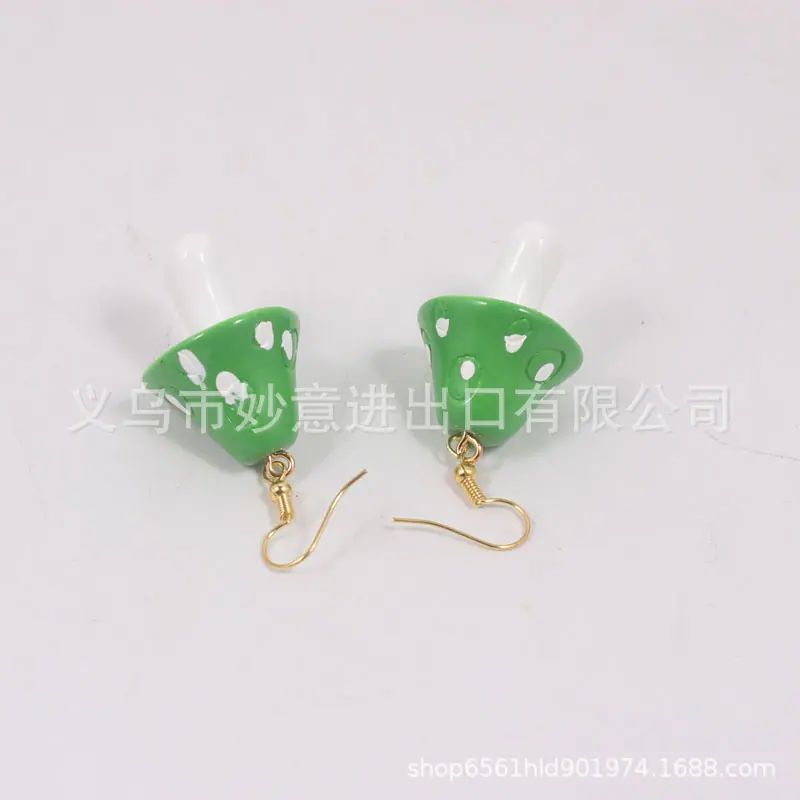 蘑菇耳环