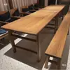 Mesa de centro con panel de puerta viejo Mesa de bar de madera envejecida con panel de puerta de olmo viejo Tablero de mesa Mesa de comedor Madera maciza Panel de puerta viejo Mesa retro