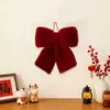 Decoraciones de Lazo Rojo de Año Nuevo en la Pared para Montaje de Atmósfera del Festival de Primavera, Accesorios Fotográficos Súper Grandes de Borgoña para el Año Nuevo