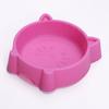Tigela de Plástico para Comida de Pet Antiderramamento com Formato de Rosto de Gato, Tigela de Plástico Antiderrapante para Gato, Tigela para Cachorro, Venda Direta do Fabricante