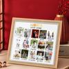 Álbum de Fotos Infantil para Crianças de Um Ano, Álbum de Fotos ID do Jardim de Infância ao Ensino Médio, Moldura de Madeira, Estilo Moderno Minimalista
