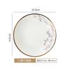 Vajilla y platos de porcelana china de hueso con relieve oscuro estilo chino para el hogar, vajilla de cerámica, plato, vajilla y combinación de platos, combinación libre