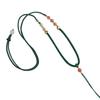 Cuerda colgante hecha a mano, cordón de alta calidad, hebilla de seguridad de jade, collar con colgante de jade, cuerda simple para hombres y mujeres, estilo antiguo