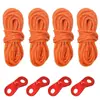 Hebilla de Aleación de Aluminio para Paracord para Exteriores Accesorios de Cordón para Toldo de Tienda Hebilla de Cuerda de Viento Hebilla de Cuerda con Apertura de Tres Ojos Hebilla Antideslizante Tamaño Pequeño