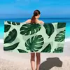 Toalha de Praia Floral Colorida Microfibra Secagem Rápida Absorvente Toalha de Banho Toalha de Praia Planta Tropical Toalha de Praia Floral