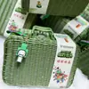 Caja de Regalo de Ratán, Caja de Regalo Tejida, Caja de Almacenamiento para Accesorios de Fotografía al Aire Libre para Bodas e Infancia, Regalo Empresarial