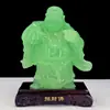Figura de Budista de la Fortuna Sonriente de Imitación de Jade de Resina, Buda Maitreya de Barriga Grande, Regalo para Inauguración de Tienda o Mudanza, Decoración para el Hogar y la Oficina