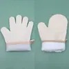 Amazon Luvas de Silicone Isolantes Off-White Algodão Espesso Luvas Anti-Queimadura Resistentes a Altas Temperaturas Luvas para Forno de Micro-ondas