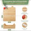 Tabla de Cortar, Crudo y Cocido, Tabla de Picar Doméstica Compacta, Barra de Verduras de Cocina, Juego de Cuatro Piezas, Clasificación de Alimentos, Corte y Recolección