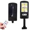 Luzes de Parede Solares Personalizadas para Iluminação de Parede Residencial, Postes de Rua Inteligentes Controlados por Controle Remoto, Luzes de Jardim Externas com Sensor de Movimento