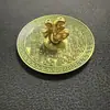 Incensário estilo chinês com o caractere "Fu", bandeja de incenso em liga, queimador de incenso portátil para interior de casa, suporte de incenso estilo antigo