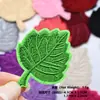 Adesivos de Patches de Folha Novos do Fabricante 32 Cores Decoração de Roupas Bordado Roupa Infantil Chapéu Tecido Bordado Patch Patch