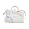 El popular bolso cubo personalizado de este año para mujer, nuevo modelo de verano 2026, bolso de hombro tejido de color liso, bolso cruzado para el día a día