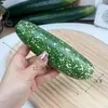 Modelos de Frutas y Verduras Falsas de Simulación Caucho Suave Varios Tamaños Pepino Verde Amargo Berenjena Tienda Decoración de Cocina Artículos de Exhibición Accesorios de Juego