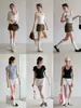 2026 Shorts Casuais Simples de Cintura Alta em Linha A para Mulheres, Verão Soltos de Perna Reta Versáteis de Perna Larga Emagrecedores Estilosos Hot Pants