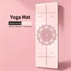 Tapetes de yoga transfronteiriços, tapetes de yoga de borracha PU para uso doméstico, tapetes de fitness espessados e antiderrapantes, direto do fabricante, feitos sob medida e atacado